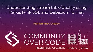 Understanding stream table duality using Kafka, Flink SQL and Debezium format