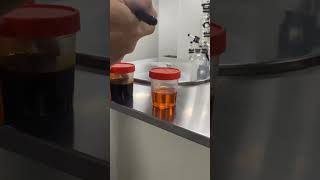 Labeling each essential oils after short path distillation for testing