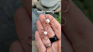 Creating earrings! wirewrap! @BJ-Bijoux