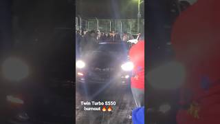 Twin Turbo S550 Burnout at the Hood Track