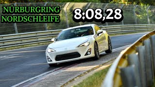 Toyota GT86 8:08,28 Nurburgring Nordschleife (Traffic, exhaust problem, etc..)