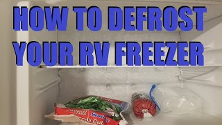 ICE BUILD-UP IN RV FREEZER