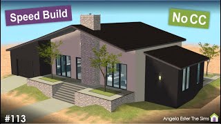 Casa Mid Century moderna no deserto no The Sims 2