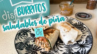 Receta de Wraps o Burritos saludabes con toque de piña | muy fáciles