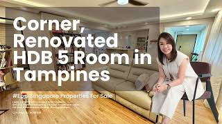 HDB 5 Room Corner Renovated For Sale At Tampines