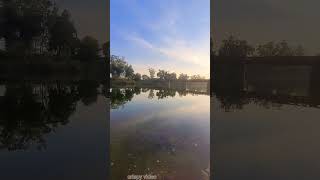 beautiful sunshine water flow under the bridge #river #beautiful