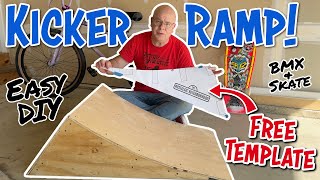 Build a Fun DIY Kicker Ramp for CHEAP! - Free Template Included