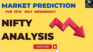 Nifty Analysis for 13th July | Bank Nifty Levels for Tomorrow| Market Prediction | The Chart Trading