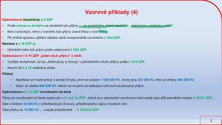 Optimalizace u Manželů a tzv. Ostatních příjmů