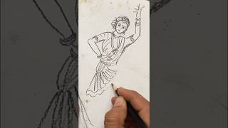 Woman dancing sketch #sketching #artshorts #shortsfeed #shortsviral