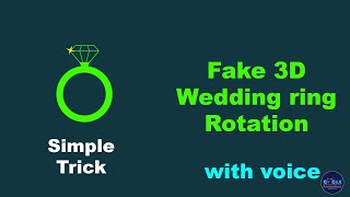 Animate Fake 3D Wedding ring using After effects tutorial by cycleanimation