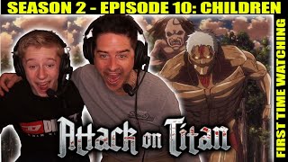 ATTACK ON TITAN: S2 - EP 10 - Children (FIRST TIME WATCHING REACTION)