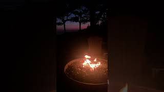 Pacific Sands Tofino fireplace sunset March 28 2023 🥰