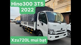 Hino Series 300 2022  - Giá Xe Tải Hino 3 Tấn 5 XZU720L - Hino XZU720L Mui Bạt 5 mét 2 2022