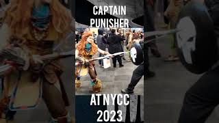 Captain Punisher at NYCC 2023. #nycc2023 #cosplay #NYCC #PUNISHER #thepunisher