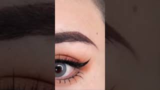 The correct way to draw eyelashes with liner 😱☑️#eyebrows #shorts