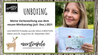 ⚓️ Unboxing - Meine Vorbestellung - Minikatalog (Juli bis Dez.) 2021 + Sale a Bration - Stampin'Up!