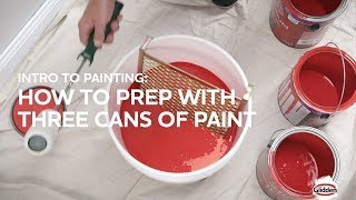 Glidden Paint - How to Prep Three Paint Cans