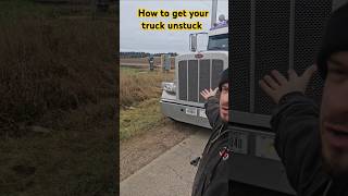 How to get your truck 🚚 unstuck in a field