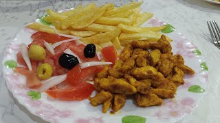 فكرة غداء أو عشاء صيفي خفيف صدر دجاج ماريني  Blanc de poulet mariné