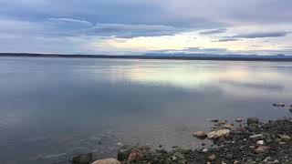 My Life In Arctic (89)-Beautiful Calm Mackenzie River And Sun rising