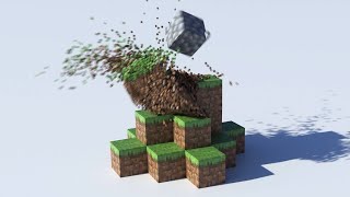 Minecraft Block Destruction with Realistic Physics