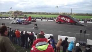 Broke fmx at Santa pod flame and thunder 2013