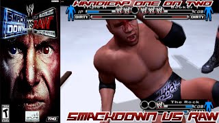 Handicap - One on Two | Triple-H vs Rock , Booker T | Smackdown vs Raw | Pcsx2