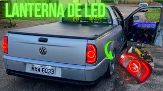 Lanternas de LED na Saveiro - Caça Pizada