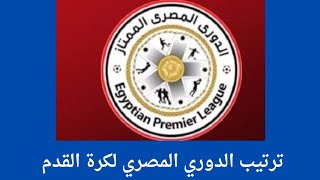 ترتيب الدوري المصري لكرة القدم و مفاجأة كبرى في الترتيب