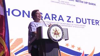 VP Sara Duterte in SG with the Filipino Community, June 14, 2023 Part 2 - VP Speech