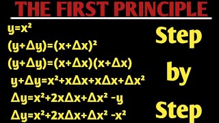 First Principle Differentiation|First principle| Differentiation step by step