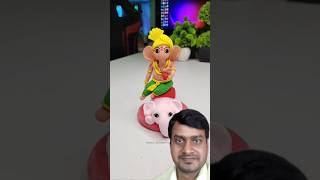 Ganpati idol making with clay 🌸 Ganpati Bappa morya 🙏 #shorts #shortvideo #trending