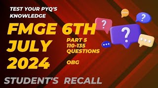 PART 5 FMGE RECALL 2024 #fmgerecall