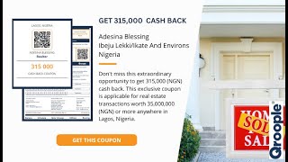 Get 315,000 (NGN) cash back from Adesina Blessing in Lagos, Nigeria