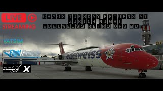 ✈️ Chaos Tuesday @ Zurich Night  ✈️ Rotterdam EHRD - LSZH Zurich | Fly the Maddog X MD83 | VATSIM