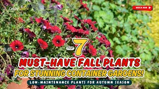 TOP 7 MUST-HAVE FALL PLANTS for STUNNING Container Gardens! 🍁🌿🍂 // Gardening Ideas