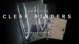 Clear Binders Unboxing