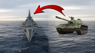 I found a TANK in World of Warships.