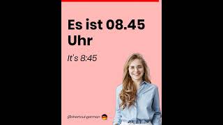 Es ist 08.45 Uhr