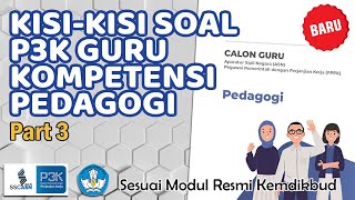 Kompetensi PEDAGOGI ❗❗ Kisi-kisi Soal P3K Kemdikbud Terbaru 2021 - Part 3