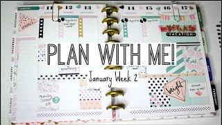 Plan With Me! January 2016 Week 2 / The Happy Planner/ Style By Dani