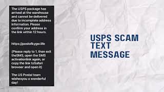 USPS Text Scam About Package Delivery, Explained