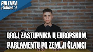 BROJ ZASTUPNIKA U EUROPSKOM PARLAMENTU PO ZEMLJI ČLANICI - Politika u 100s!