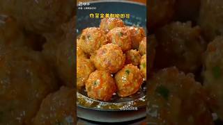 CRISPY HOMEMADE MEATBALL RECIPE 😋😍 | #ytshorts #cooking #shortvideo #chalenge