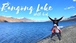 Leh Ladakh with Kids: Episode 5 - Drive to Pangong Lake via Shyok Valley| Pangong Lake with Kid