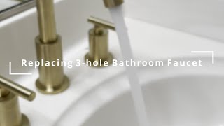 How to Replace 3-Hole Bathroom Sink Faucet