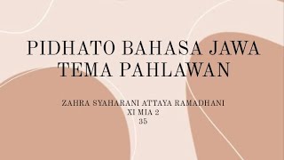 PIDHATO BAHASA JAWA TEMA PAHLAWAN