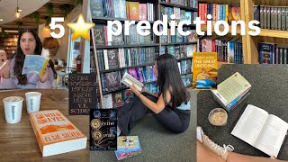 reading my five star predictions | spoiler free reading vlog 📖⭐️