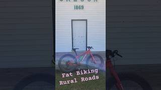 Landmarks can make a ride memorable!  Fat Biking Rural Roads.